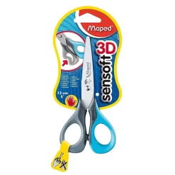Maped USA Sensoft 3D Blunt Tip Scissors, 5", Assorted, 12 Pack (MAP693500)