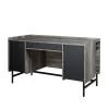Sauder Harvey Park Desk With Storage - Jet Acacia (428189)
