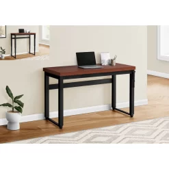 Monarch Specialties - 7676 Computer Desk - Home Office - Standing - Adjustable - 48"L - Work - Laptop - Metal - Brown - Black -Professional Office Supply Store bce55ec3429f59e3803d833a819f8e2101d0c61c square3022595 5