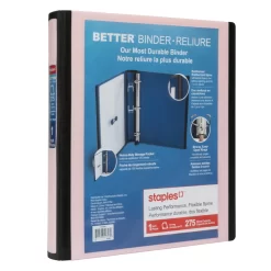 Staples Better Binder - 1" - Pastel Pink