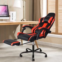 FurnitureR E-Sports Ergonomic Gaming Chair With Footrest - Black/Red -Professional Office Supply Store c2716a46a9598cc29d3c7c849c597a1c737ab501 square2933150 9