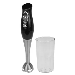Kalorik Stainless Steel Stick Mixer + Mixing Cup, Black