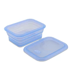 Minimal Silicone Food Storage Container - Blue - 860ml - Set Of 2 -Professional Office Supply Store c4daa533abb5d0d99288ea5ed607d102423b7991 square3010435 4