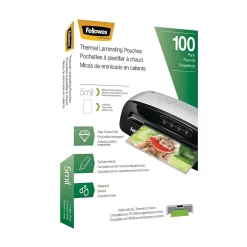 Fellowes Thermal Laminating Pouches - Letter - 5 Mil - 100 Pack