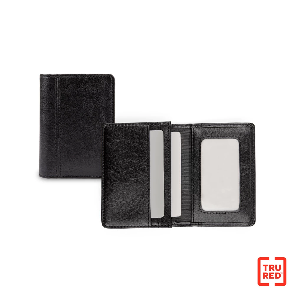 Bugatti Synthetic Leather Business Card Case - Black 1 Bugatti Synthetic Leather Business Card Case - Black
