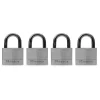 Master Lock 40mm Solid Body Aluminum Padlocks, Keyed A-Like, 4 Pack