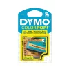 DYMO D1 Tape 1/2" X 10' - Black On Gold