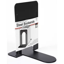 Charles Leonard 9" Bookends, Black, 2 Pack (CHL87915)