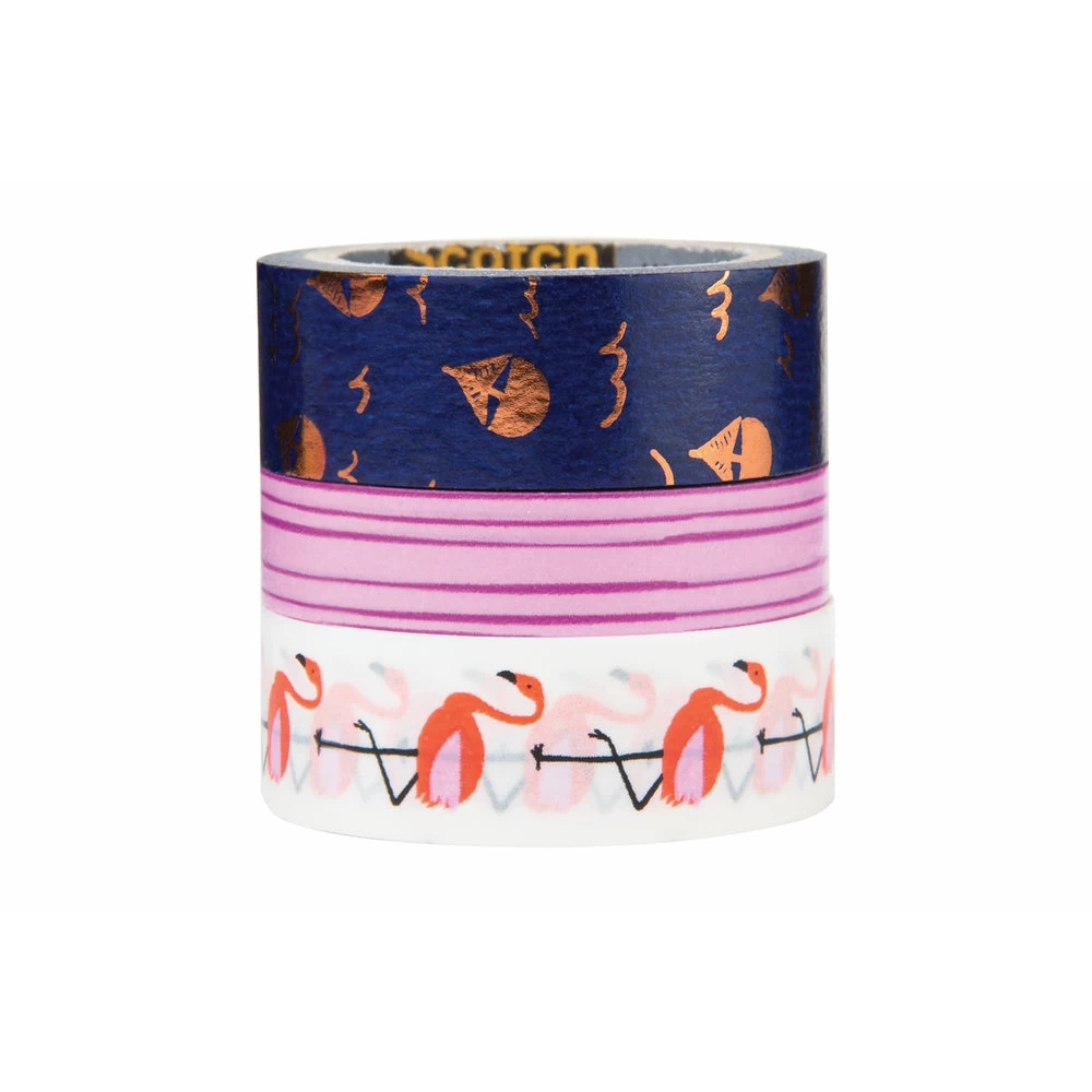Scotch Expressions Washi Tape - Assorted Sizes - 3 Rolls/Pack (C1017-3-P31) 2 Scotch Expressions Washi Tape - Assorted Sizes - 3 Rolls/Pack (C1017-3-P31) - Image 2