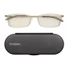 ThinOptics FrontPage Collection - Brooklyn 1.5 Glasses With Milano Black Case - Clear