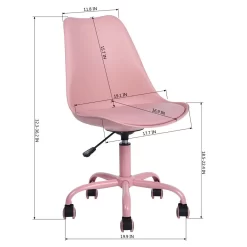 FurnitureR Blokhus Plastic/PU Task Chair - Pink -Professional Office Supply Store d34bbe8ac5db6170c090dc2d72cb4e9397107898 square3016878 8