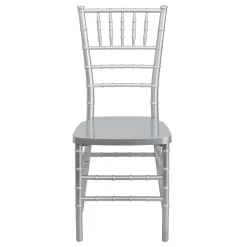 Flash Furniture HERCULES PREMIUM Series Silver Resin Stacking Chiavari Chair