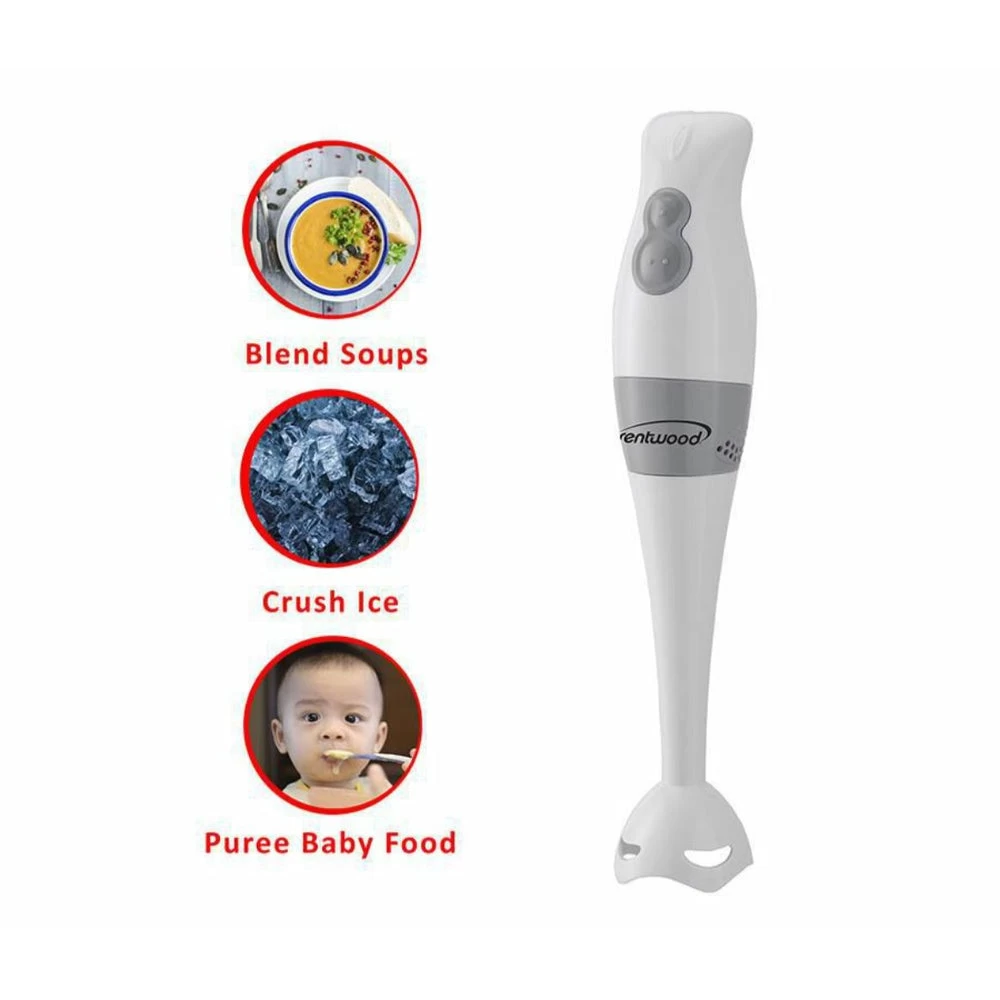 Brentwood Hand Blender & Food Processor With Balloon Whisk - White 3 Brentwood Hand Blender & Food Processor With Balloon Whisk - White - Image 3