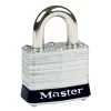 Master Lock Series 3 Laminated Steel Safety Padlocks, Black, 1-9/16" Body Width, 6 Pack (3BLK)