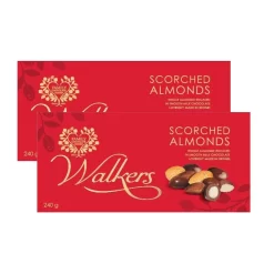 Walkers Chocolate Scorched Almonds 240g (2 Pack)