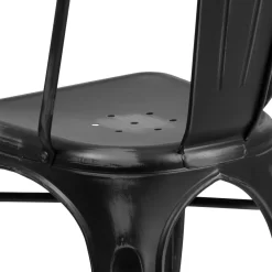 Flash Furniture Distressed Black Metal Indoor-Outdoor Stackable Chair -Professional Office Supply Store da7009d0eb258fa6b0692c16ee0a840f71c33fc5 square2108780 5