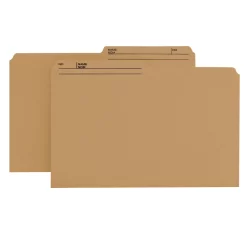 SmeadReversible File Folder - Legal - Sand - 100 Pack