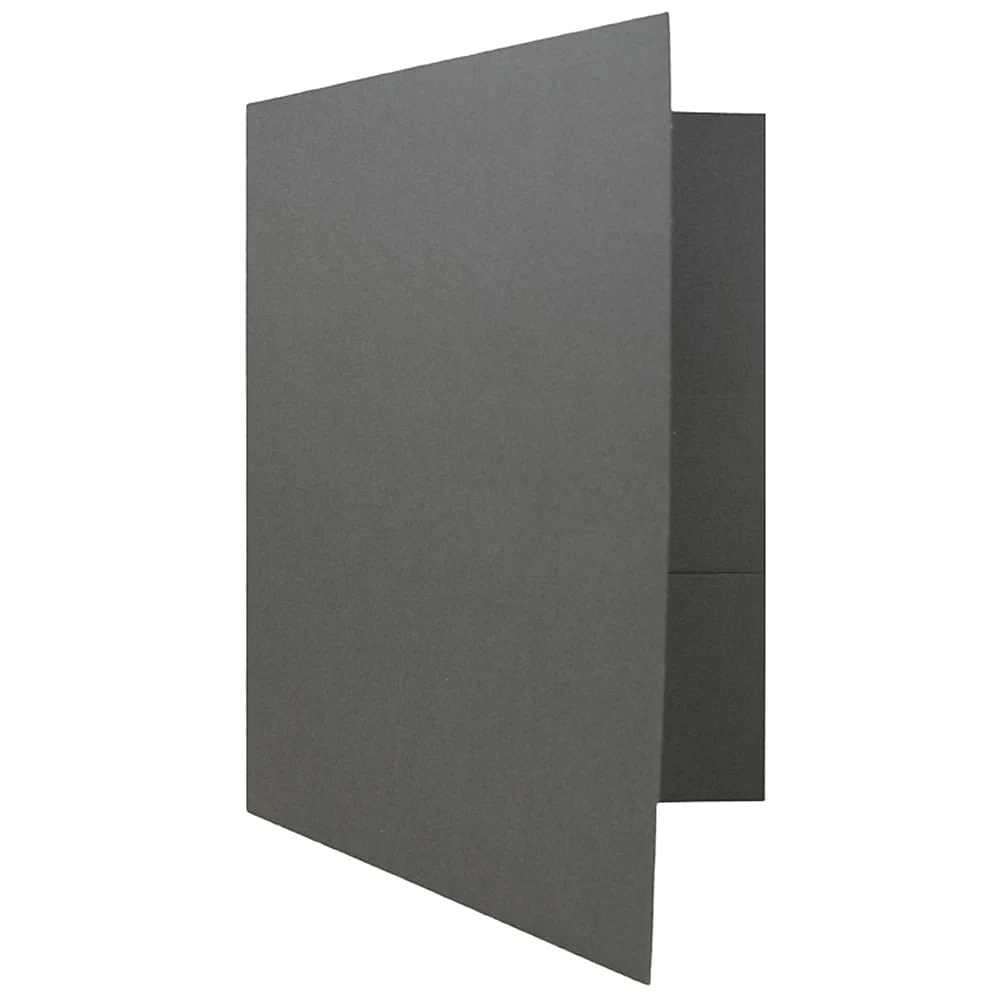JAM Paper Two Pocket Presentation Folders, Grey Linen, 12 Pack (3084g) 4 JAM Paper Two Pocket Presentation Folders, Grey Linen, 12 Pack (3084g) - Image 4