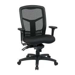 Pro-Line ProGrid Back High Back Chair With Adjustable Arms, Seat Slider, Multi-Function Control, Black