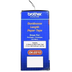Brother Continuous Length Paper Tape, Black On White (DK2210) -Professional Office Supply Store dc04ff032b4afe00dba3607ef822e6c687754804 square963512 4
