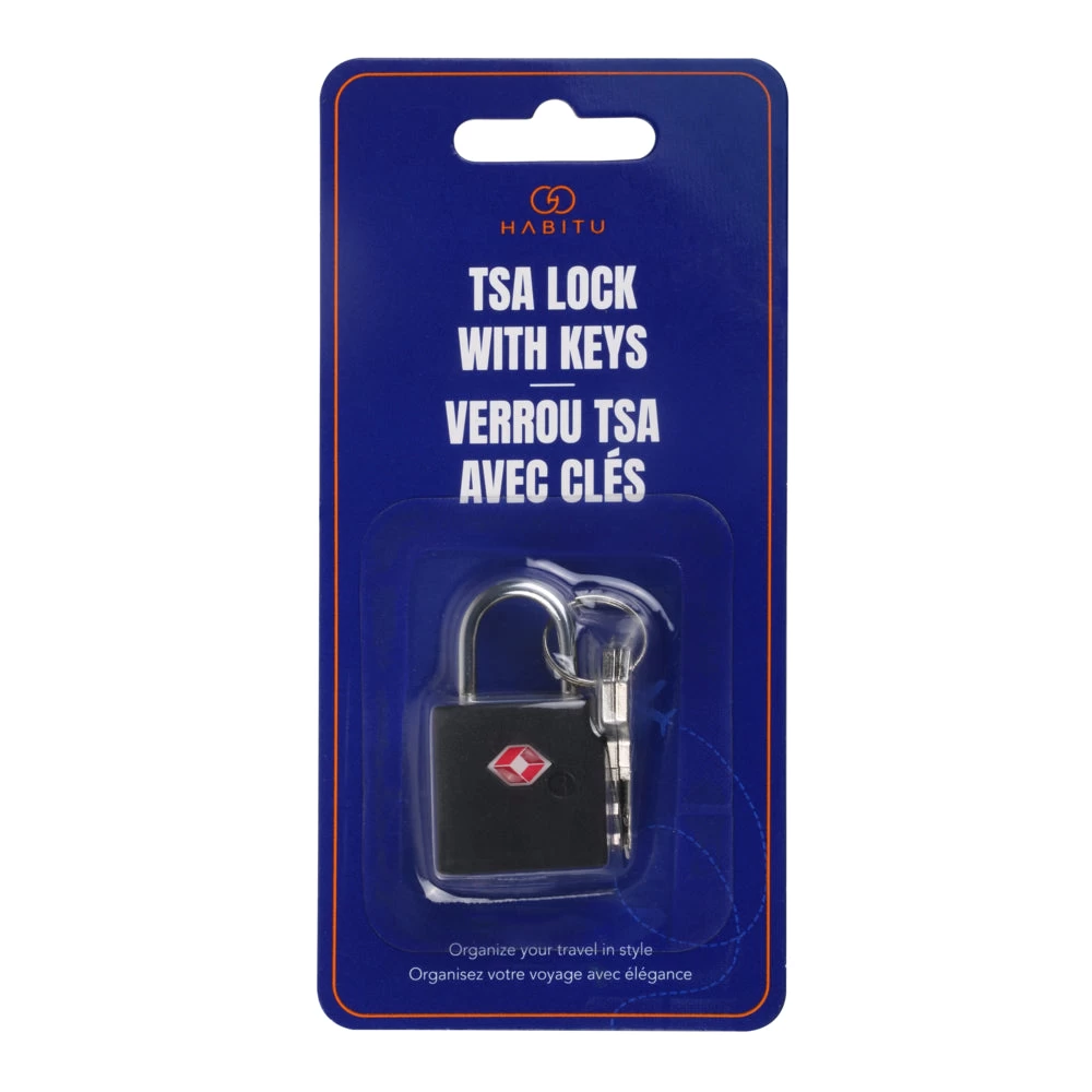 Habitu TSA Lock With 2 Keys - Black 2 Habitu TSA Lock With 2 Keys - Black - Image 2