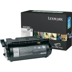 Lexmark™ Lexmark 12A7465 Black Toner Cartridge, Extra High Yield (12A7465)