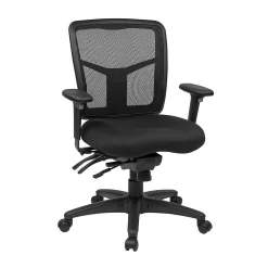 Proline ProGrid Mesh Mid Back Chair W/ Seat Slider, Black