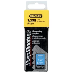 Stanley Heavy Duty Tacker Staples - 1/4" - 1000 Box