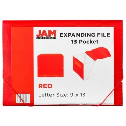 JAM Paper 13 Pocket Expanding File, Letter Size, 9 X 13, Red, 2 Pack (2163589g) 7 JAM Paper 13 Pocket Expanding File, Letter Size, 9 X 13, Red, 2 Pack (2163589g) -Professional Office Supply Store e35fe440c2d0a34677b91d05510f1e2d763547ce square1823620 4