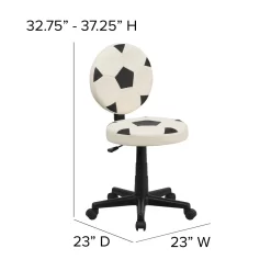 Flash Furniture Soccer Swivel Task Chair -Professional Office Supply Store e3a66b43160d0dd874510fa8af8fcd662091ef2c square200843 8