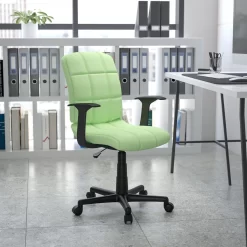 Flash Furniture Mid-Back Blue Quilted Vinyl Swivel Task Chair With Arms 9 Flash Furniture Mid-Back Blue Quilted Vinyl Swivel Task Chair With Arms -Professional Office Supply Store e57379760c42d2b1e3420e04ff269c8eca3ffafe square1169199 5