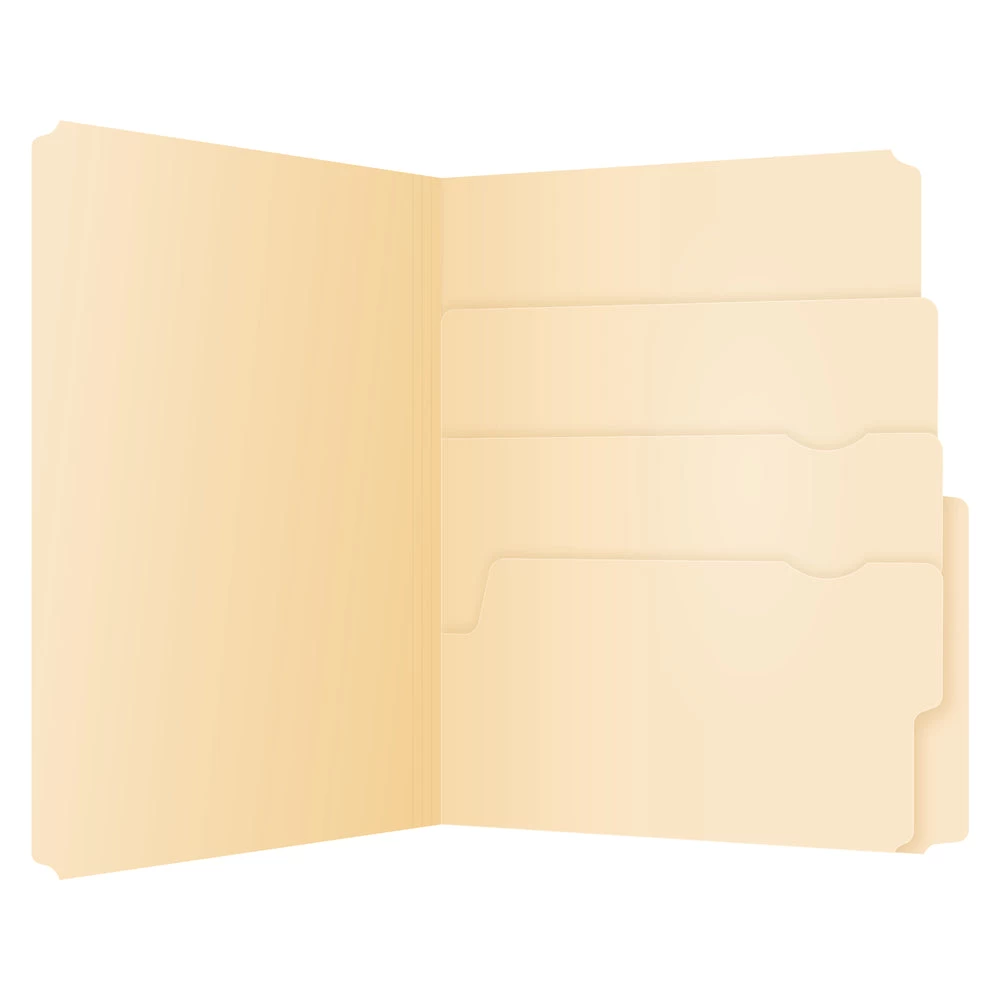 Pendaflex Divide It Up Manila File Folders - Letter Size - 24 Pack 1 Pendaflex Divide It Up Manila File Folders - Letter Size - 24 Pack