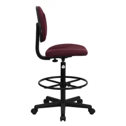 Flash Furniture Burgundy Fabric Drafting Chair (Cylinders: 22.5"-27"H Or 26"-30.5"H) -Professional Office Supply Store e8cf467910edf8ab65c9f5d6dc95aa99413052bf square200853 3