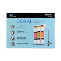 Brondell H2O+ Coral UC300 Three-Stage Under Counter Water Filtration System With LED Faucet -Professional Office Supply Store e9f2185a290f55117627f1a58085c21dffe24a58 square2444309 9