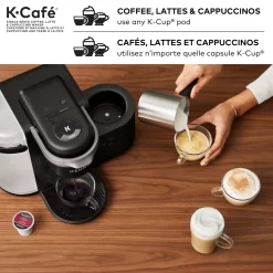 Keurig® Keurig K-Cafe Single Serve Coffee, Latte And Cappuccino Maker, Dark Charcoal -Professional Office Supply Store ed36f7dfd0e9d01db8b687b9d61562037b066eaf square2948352 5