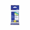 Brother Genuine TZe243 Blue On White Laminated Tape For P-touch Label Makers, 18 Mm Wide X 8 M Long