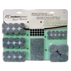 Modern Homes Felt Pads, 200 Pack