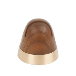 Decent Living Walnut Card Holder With Brass Base