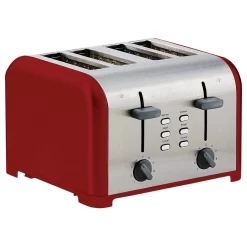 Kenmore 4-Slice Toaster With Dual Controls - Red