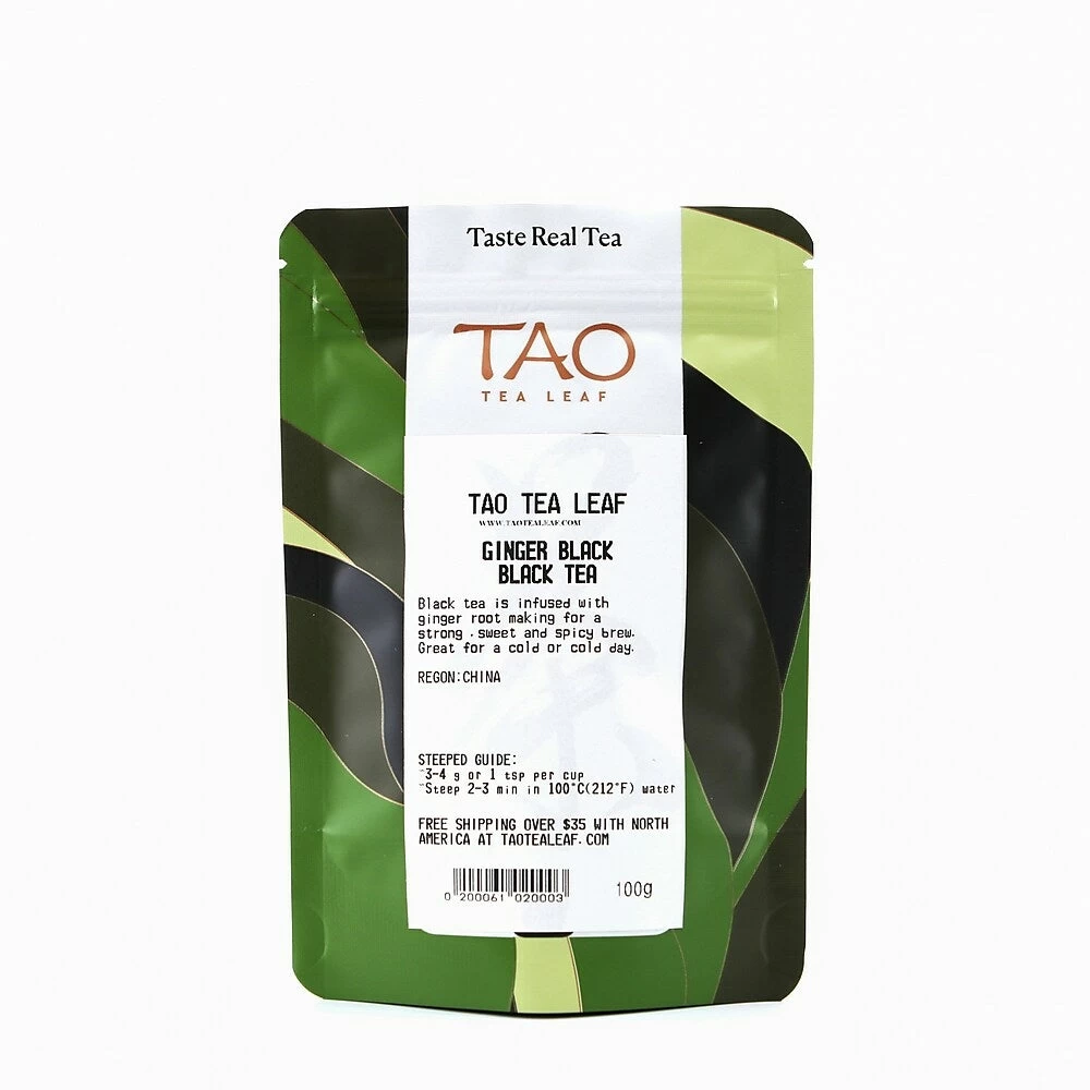Tao Tea Leaf Ginger Black Tea - Loose Leaf - 100g 1 Tao Tea Leaf Ginger Black Tea - Loose Leaf - 100g