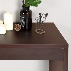 FurnitureR 48"L Console Table Vanity Desk - Walnut -Professional Office Supply Store f9f382a438deede434a3bec9624434c420b02bc3 square3022532 5