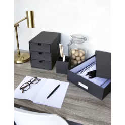 Bigso Box Of Sweden Ingrid 3 Drawer Supply Organizer - Dark Grey -Professional Office Supply Store fa20a59948ce9c675106f12a71593421b93740d7 square3004311 5