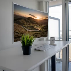 AnthroDesk Dual 72" Electric Standing Desk With Grey Frame - White/Maple -Professional Office Supply Store fb7c1782d8f76c3782bfee4ba6c7ae63223c050a square2957182 6