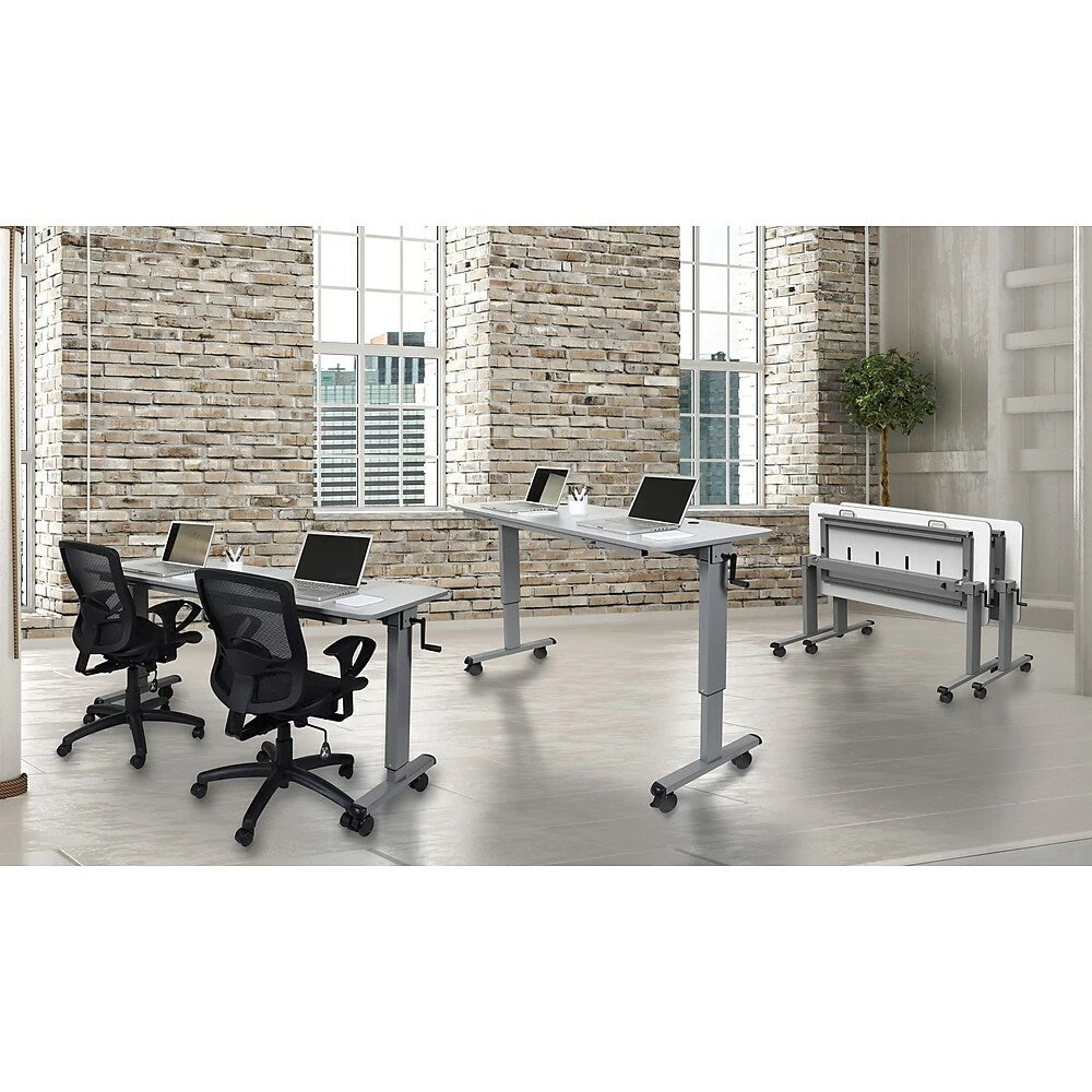 Luxor (STAND-NESTC-72) 72" Adjustable Flip Top Table 4 Luxor (STAND-NESTC-72) 72" Adjustable Flip Top Table - Image 4