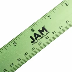 JAM Paper Stainless Steel Ruler With Non-Skid Backing - 12" - Lime Green - 12 Pack 7 JAM Paper Stainless Steel Ruler With Non-Skid Backing - 12" - Lime Green - 12 Pack -Professional Office Supply Store fdc43617129a8f2464902437888cbf526e9fc48a square3048676 3