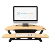 VersaDesk Power Pro Corner Desk - 36" X 31" - Maple Woodgrain Surface